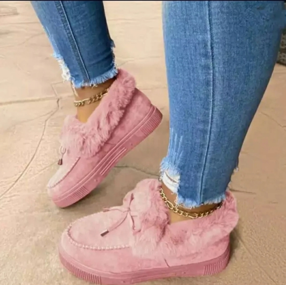 Fuzzy Slip Ons